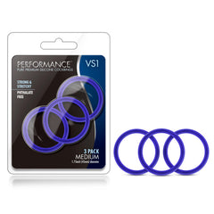 Performance VS1 Cock Rings Medium Blue