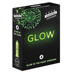 Four Seasons Condoms Glow N Dark 4's