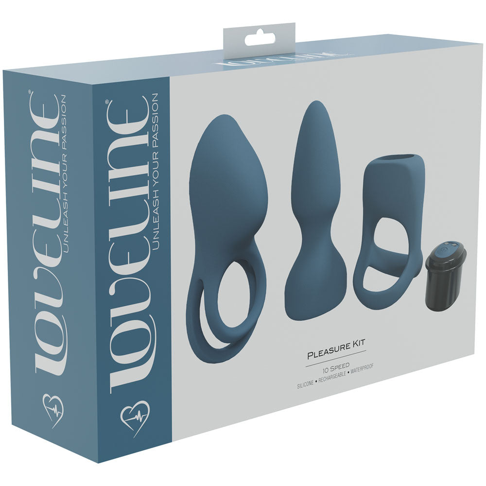 LOVELINE Pleasure Bullet Vibrator Kit - Blue