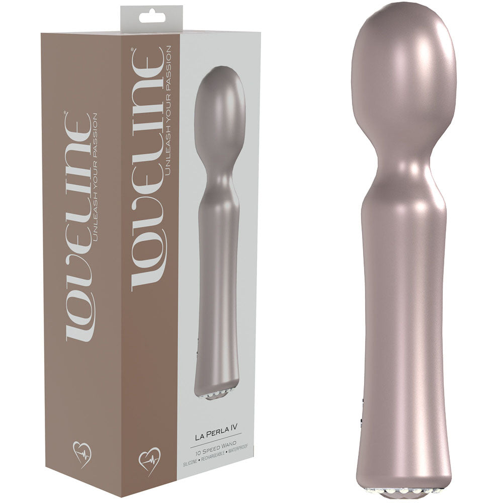 LOVELINE La Perla IV Vibrating Wand - Pink