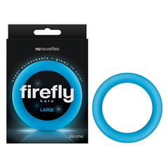 Firefly Halo Cock Ring - Large Blue