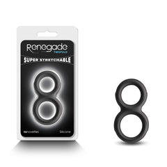 Renegade Twofold Cock Ring - Black