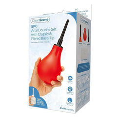 CleanScene 5 Piece Anal Douche Set with Classic & Flared Tips - Mr and Mrs D's