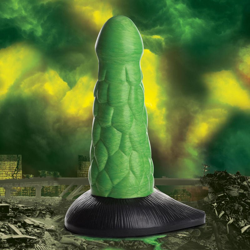Creature Cocks Radioactive Reptile Thick Scaly Silicone Dildo - Mr and Mrs D's