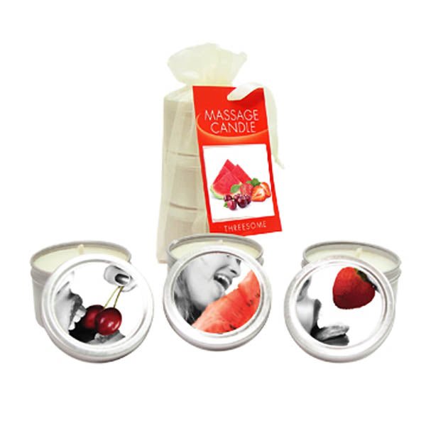 Edible Massage Candle Threesome - Mr and Mrs D's