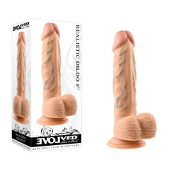 Evolved REALISTIC DILDO 8'' LIGHT - Mr and Mrs D's