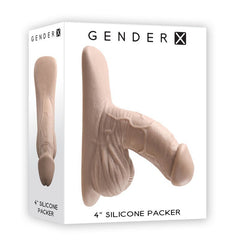 Gender X 4'' SILICONE PACKER LIGHT - Flesh 10 cm Packer - Mr and Mrs D's