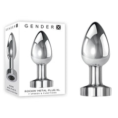 Gender X ROCKIN METAL PLUG XL Vibrating Butt Plug - Mr and Mrs D's