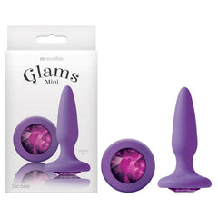 Glams Mini Butt Plug - Purple Gem - Mr and Mrs D's