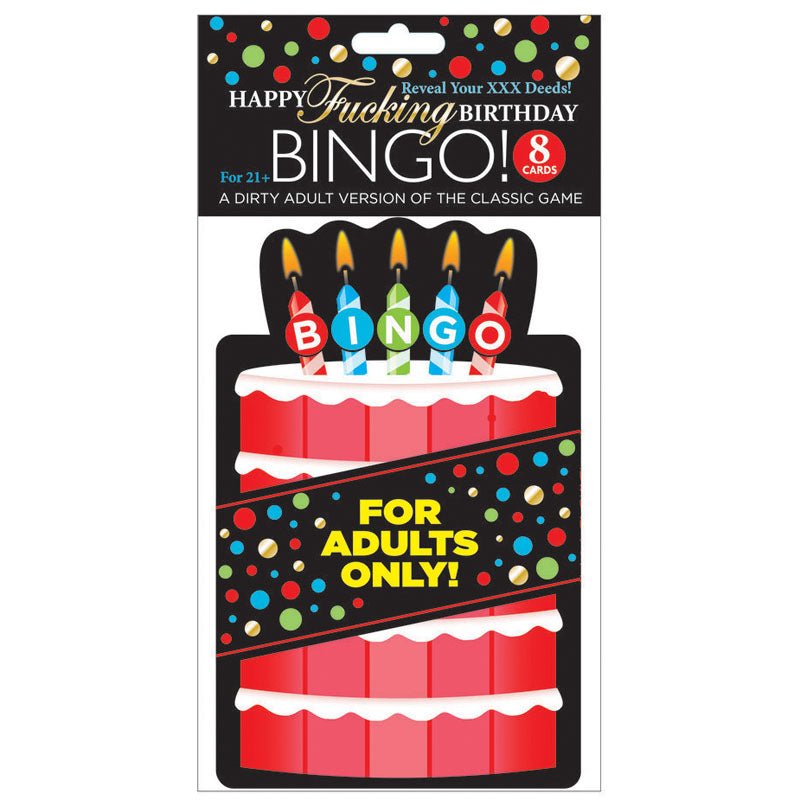 Happy Fucking Birthday Bingo - Mr and Mrs D's