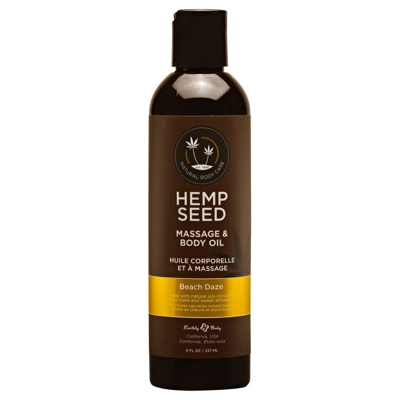 Hemp Seed Massage & Body Oil Beach Daze 237ml - Mr and Mrs D's