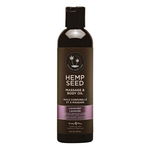 Hemp Seed Massage & Body Oil - Lavender Scented - 237 ml Bottle - Mr and Mrs D's