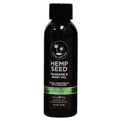 Hemp Seed Massage & Body Oil Naked in The Woods - 60ml - Mr and Mrs D's
