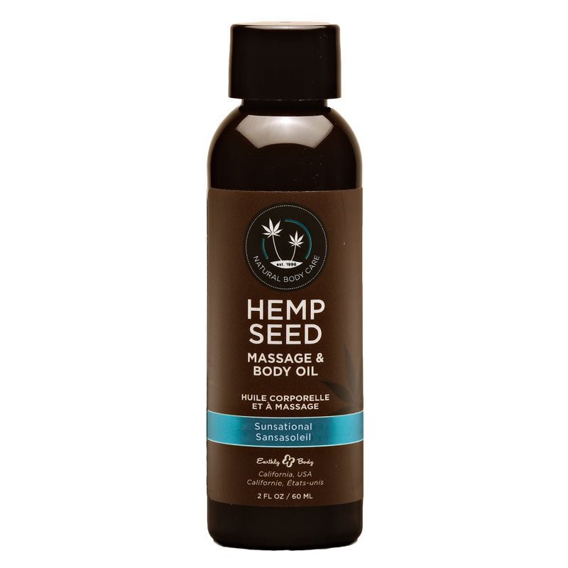 Hemp Seed Massage & Body Oil - Sunsational Scented - 59 ml - Mr and Mrs D's
