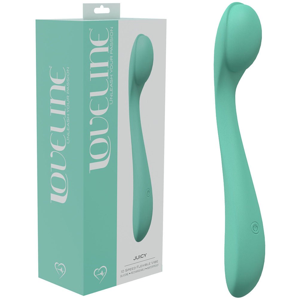 LOVELINE Juicy G - spot Vibrator - Green - Mr and Mrs D's