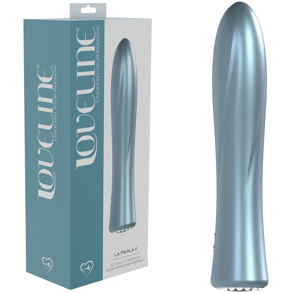 LOVELINE La Perla II Vibrator - Blue - Mr and Mrs D's