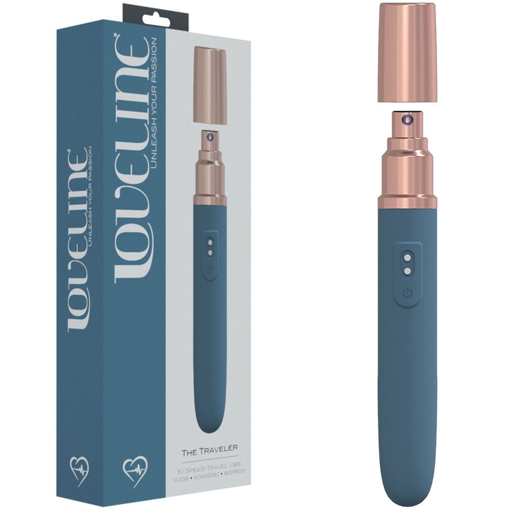 LOVELINE The Traveler Vibrator - Blue - Mr and Mrs D's