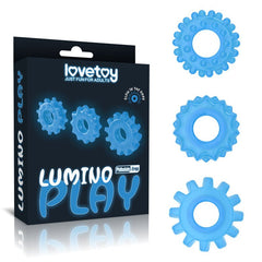 Lumino Play Penis Rings 3 Pack - Mr and Mrs D's