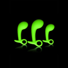 OUCH! Glow In The Dark Prostate Kit Butt Plugs - Mr and Mrs D's
