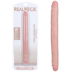 REALROCK 35cm Slim Double Dildo - Flesh - Mr and Mrs D's