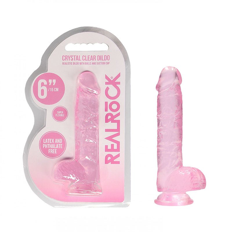 RealRock 6'' Realistic Dildo With Balls - Mr and Mrs D's