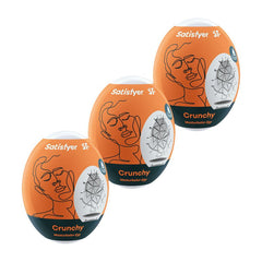 Satisfyer Masturbator Eggs - Crunchy 3 Pack - Mr and Mrs D's