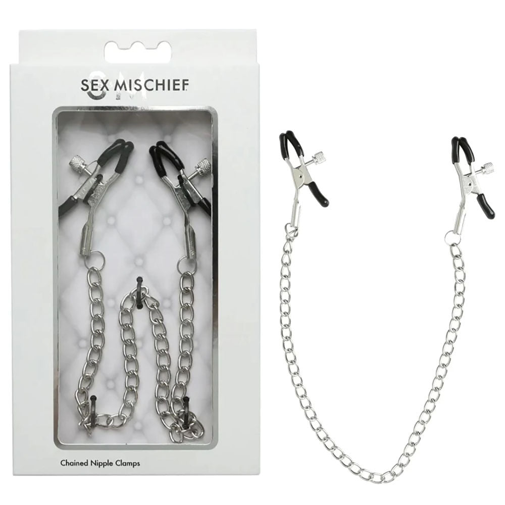 Sex & Mischief Chained Nipple Clamps - Mr and Mrs D's
