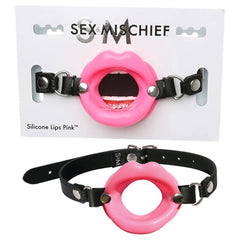 Sex & Mischief Silicone Lips Mouth Gag - Pink - Mr and Mrs D's