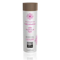 SHIATSU Edible Raspberry Apple Body Oil - Luxury 75ml - Mr and Mrs D's