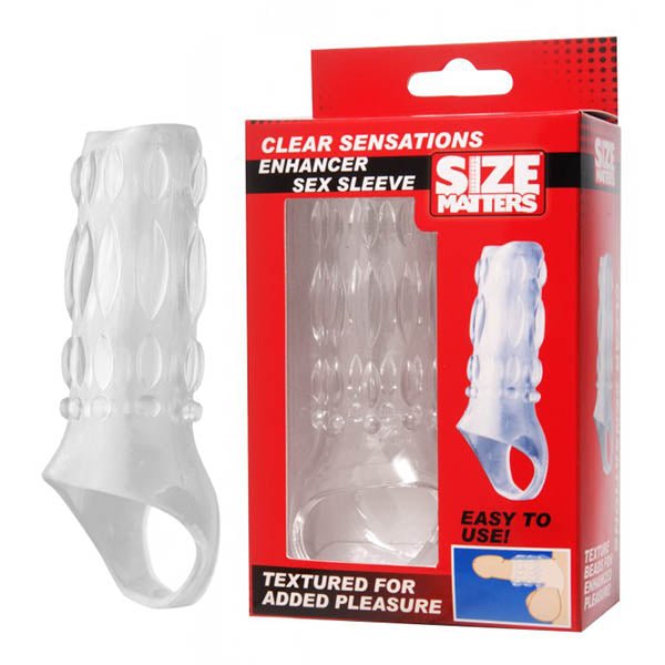 Size Matters Clear Sensations - Clear Penis Sleeve - Mr and Mrs D's