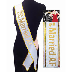 Soon To Be Married AF Sash - Mr and Mrs D's