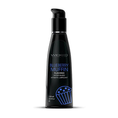 Wicked Aqua Blueberry Muffin Flavoured Water Based Lubricant - 120 ml - Mr and Mrs D's