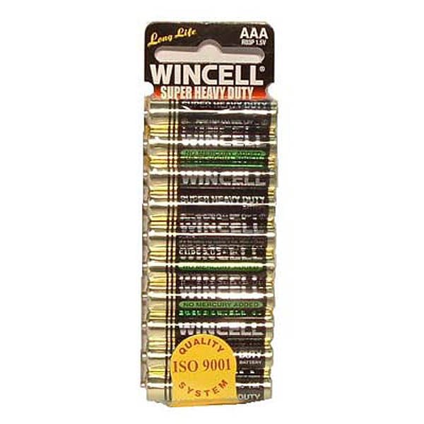 Wincell AAA Super Heavy Duty Batteries 10 Pack - Mr and Mrs D's